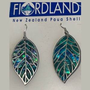 Fiordland New Zealand Paua Shell Earrings New